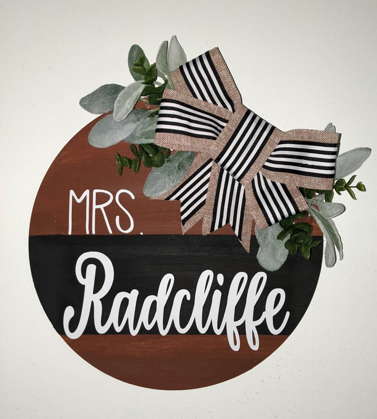 Modern Personalized Door Hanger