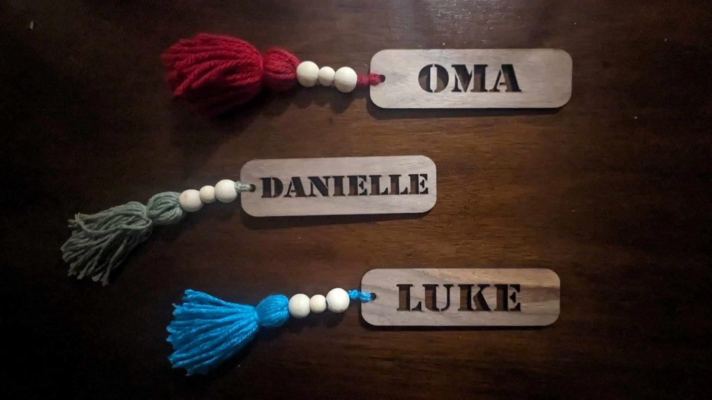 Personalized Wooden Bookmark