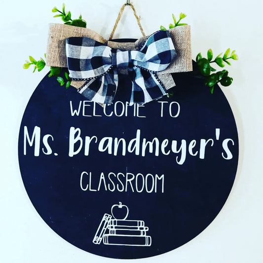 Chalkboard Wooden Door Hanger